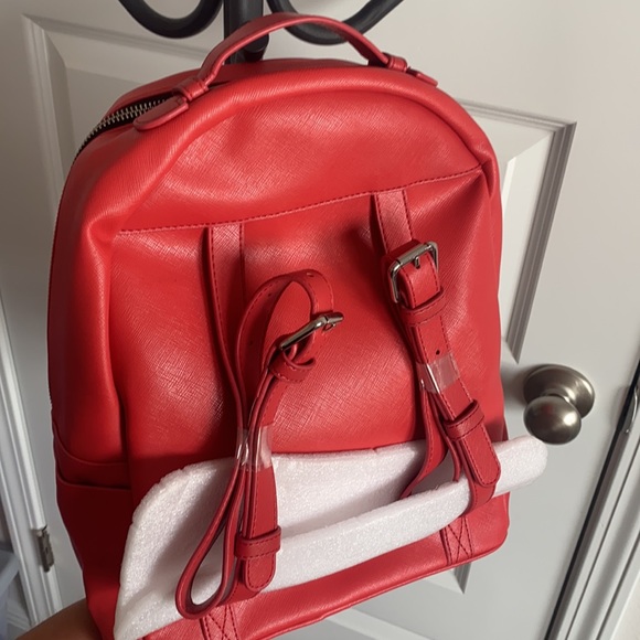 💯 AUTHENTIC Barbara Rihl red leather backpack - Picture 7 of 14